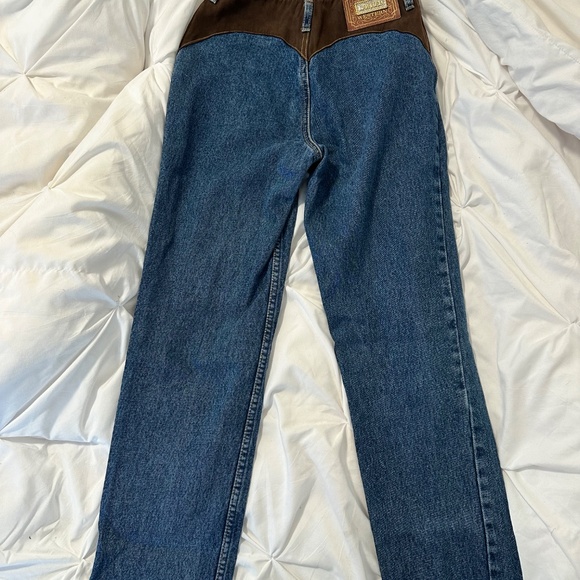 VINTAGE LAWMAN LACE UP JEANS - Picture 6 of 12